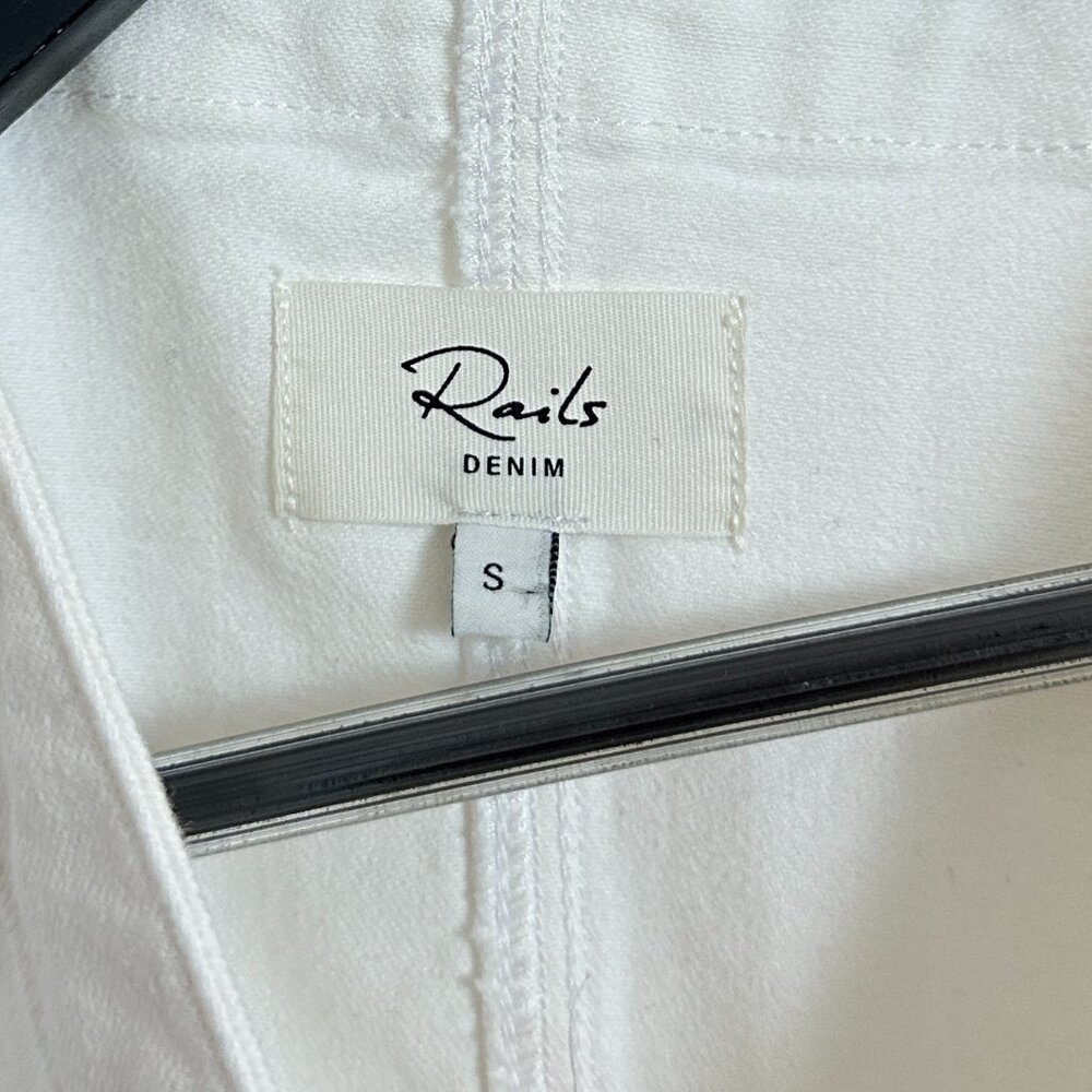 Rails Rails Strand Asymmetric Denim Button-Up Dre… - image 5